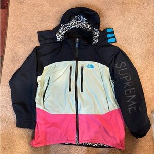 Size XL Supreme X North Face First Series Summit Jacket Multicolor Leopard Black